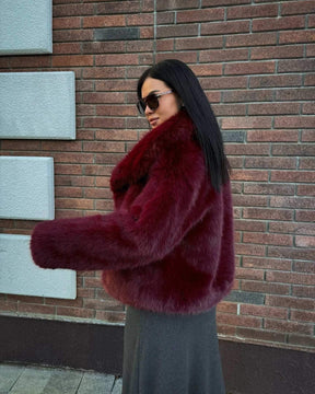 Casaco Sabrina com Textura Felpuda