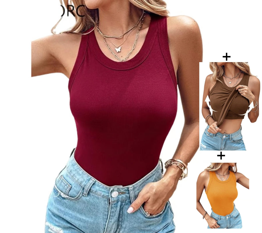 Regata com Sutiã Embutido - [Compre 1 Leve 3] + Brinde Exclusivo!