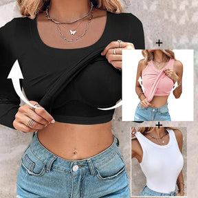 Regata com Sutiã Embutido - [Compre 1 Leve 3] + Brinde Exclusivo!