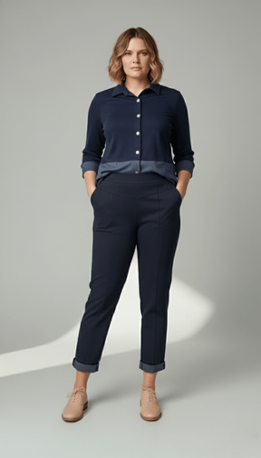 Calça Renata - Moletinho Jeans