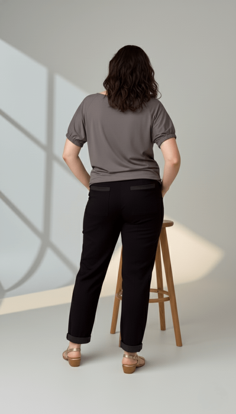 Calça Renata - Moletinho Jeans